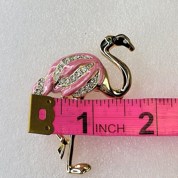 Pink Flamingo Brooch Pin - Picture 5 of 10